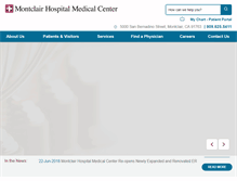 Tablet Screenshot of montclair-hospital.org